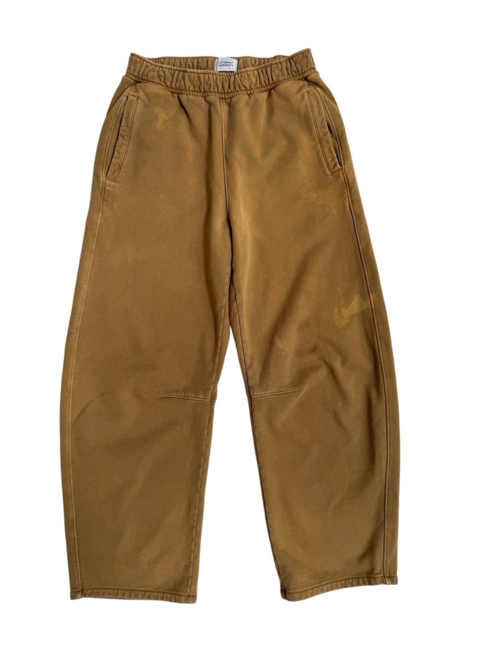 Citizens Of Humanity Miro Cotton Sweatpants  in Caramel Sz XS
